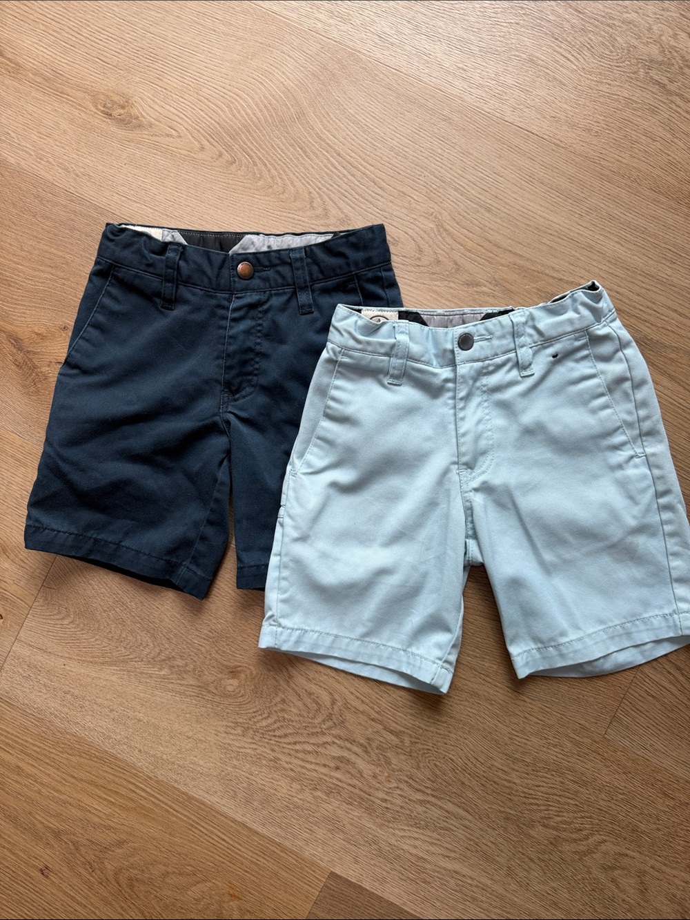 Volcom Boys' Navy and Light Blue Cotton Shorts - Classic Summer Chino
